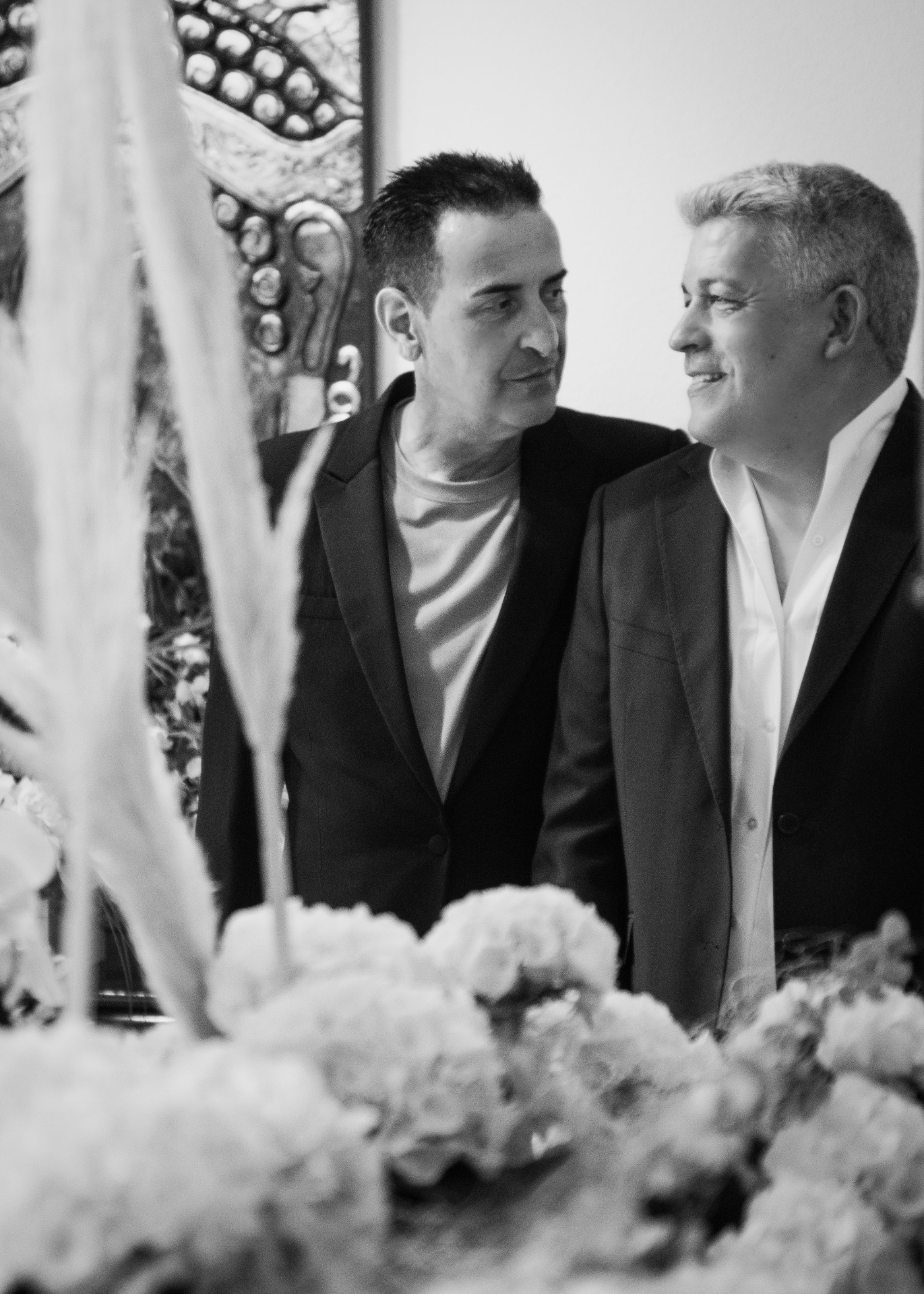 Invitados en la celebración de la boda